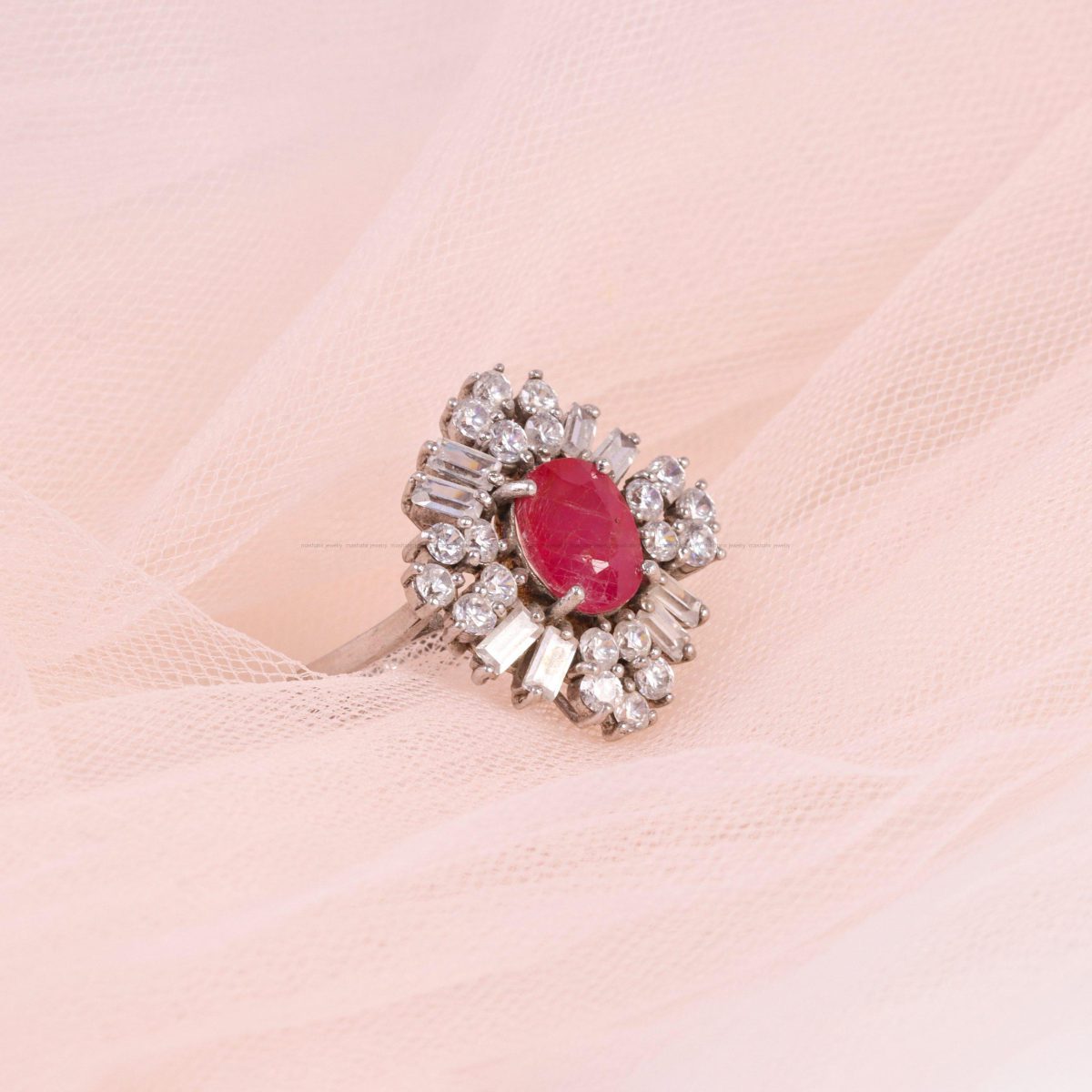 انگشتر یاقوت سرخ زنانه کد 6927