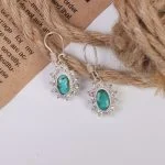 گوشواره فیروزه زنانه کد 6948
