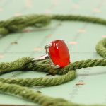 انگشتر عقیق زنانه کد 6983