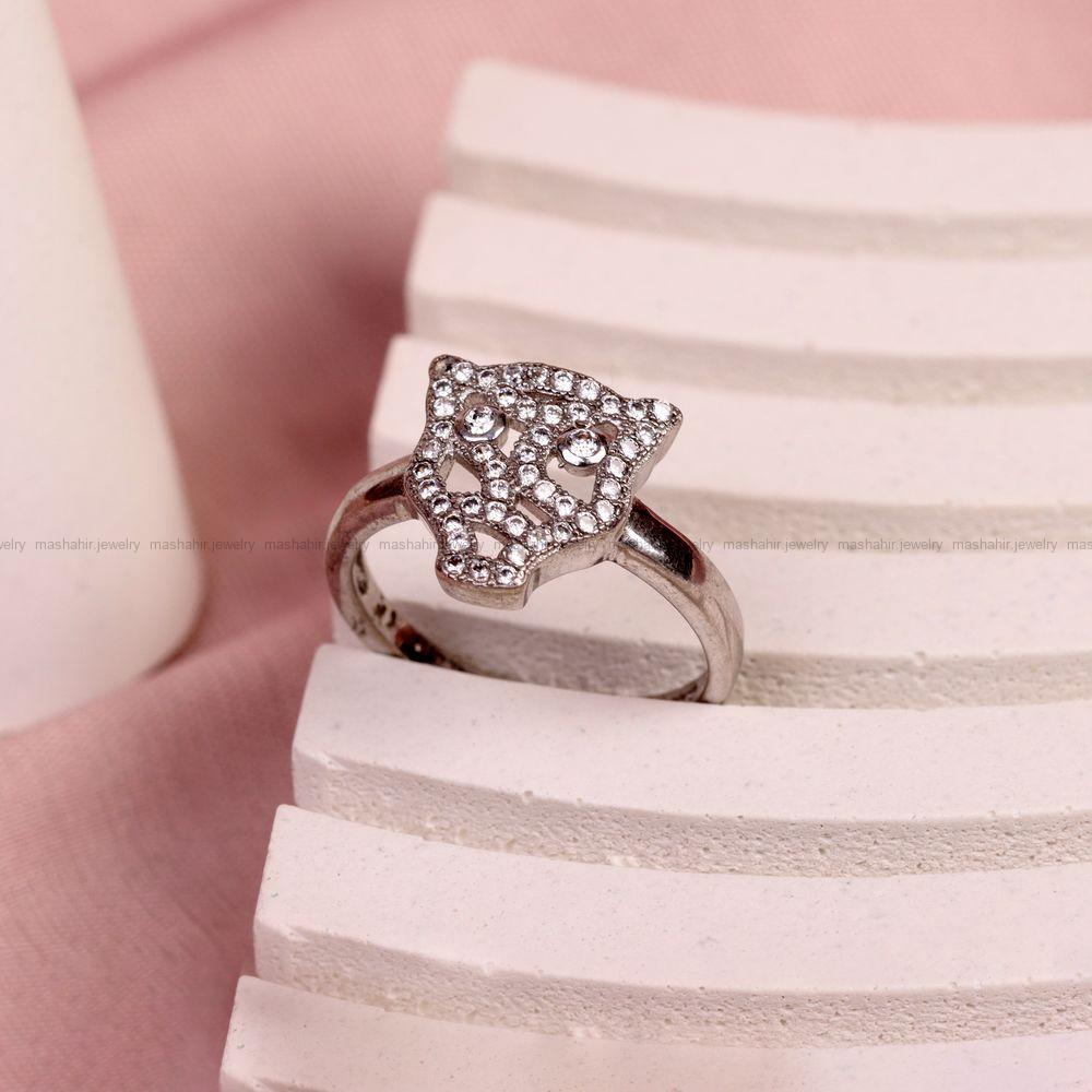 انگشتر نقره زنانه کد 6991