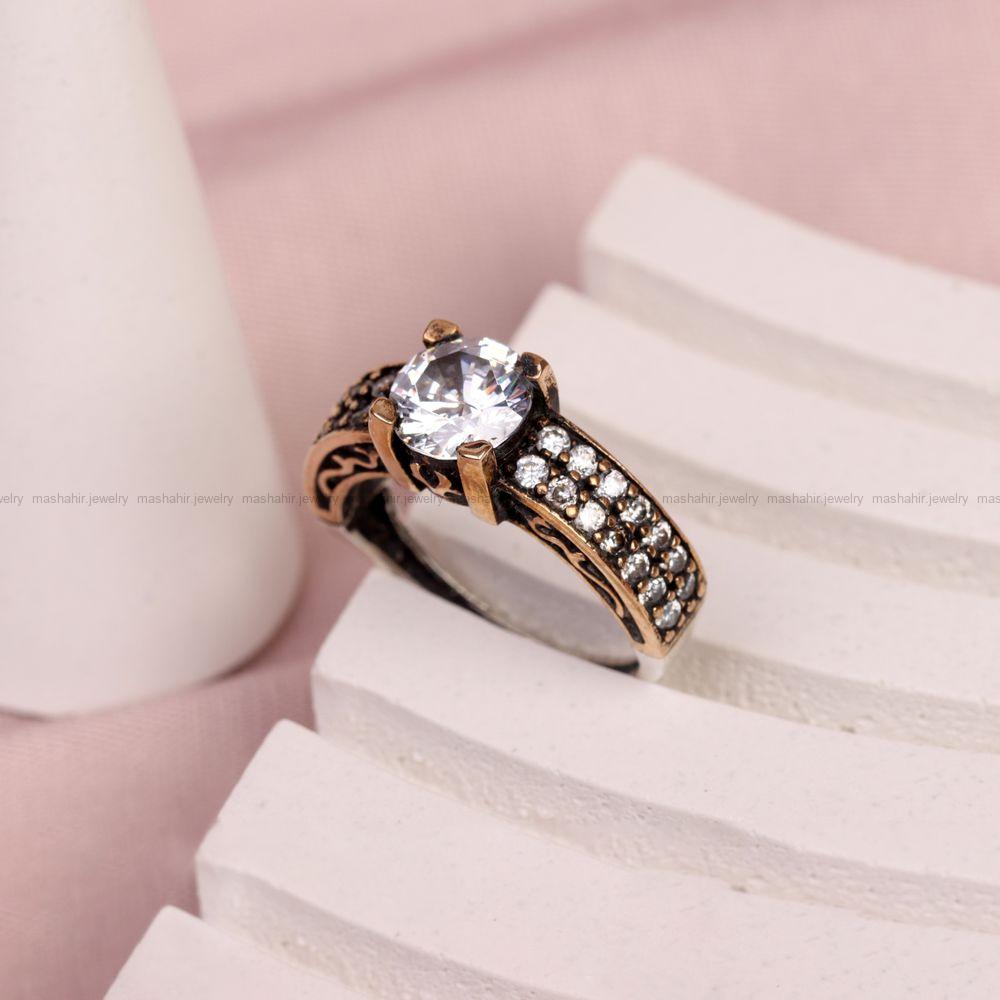 انگشتر نقره زنانه کد 6992