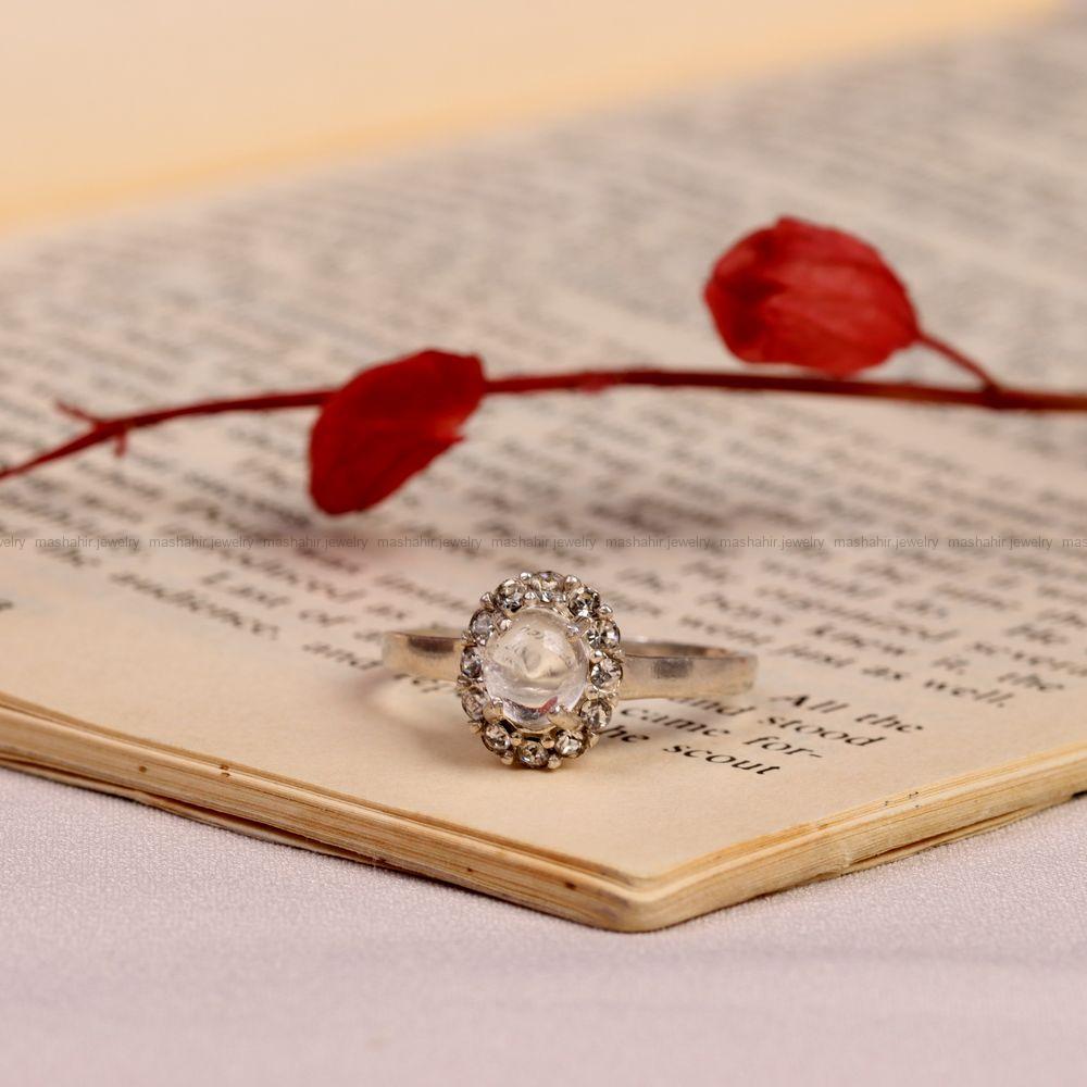 انگشتر دُر نجف زنانه کد 7016