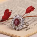 انگشتر یاقوت سرخ زنانه کد 7020