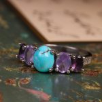 انگشتر فیروزه شجری زنانه کد 7035