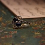 انگشتر یاقوت کبود زنانه کد 7036