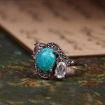 انگشتر فیروزه شجری زنانه کد 7038