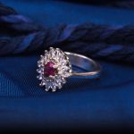 انگشتر یاقوت سرخ زنانه کد 7048