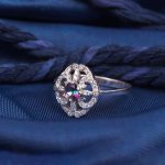 انگشتر توپاز هفت رنگ زنانه کد 7050