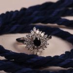 انگشتر یاقوت کبود زنانه کد 7083