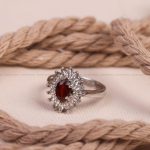 انگشتر یاقوت سرخ زنانه کد 7093