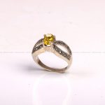 انگشتر سیترین زنانه کد 7119