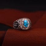 انگشتر فیروزه شجری مردانه کد 7130