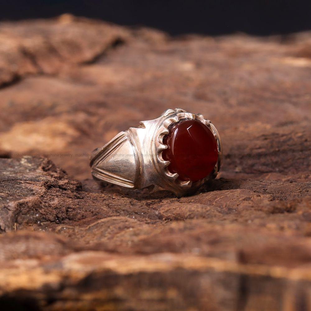 انگشتر عقیق یمن کد 7157