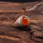 انگشتر عقیق یمن مردانه کد 7161