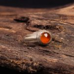 انگشتر عقیق یمن مردانه کد 7163