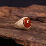 انگشتر عقیق یمن مردانه کد 7169