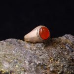 انگشتر عقیق یمن مردانه کد 7175