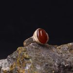 انگشتر عقیق یمن مردانه کد 7181