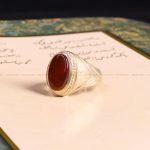 انگشتر عقیق یمن مردانه کد 7186