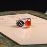 انگشتر عقیق یمن مردانه کد 7191