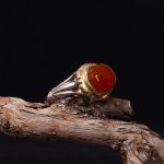 انگشتر عقیق یمن مردانه کد 7195