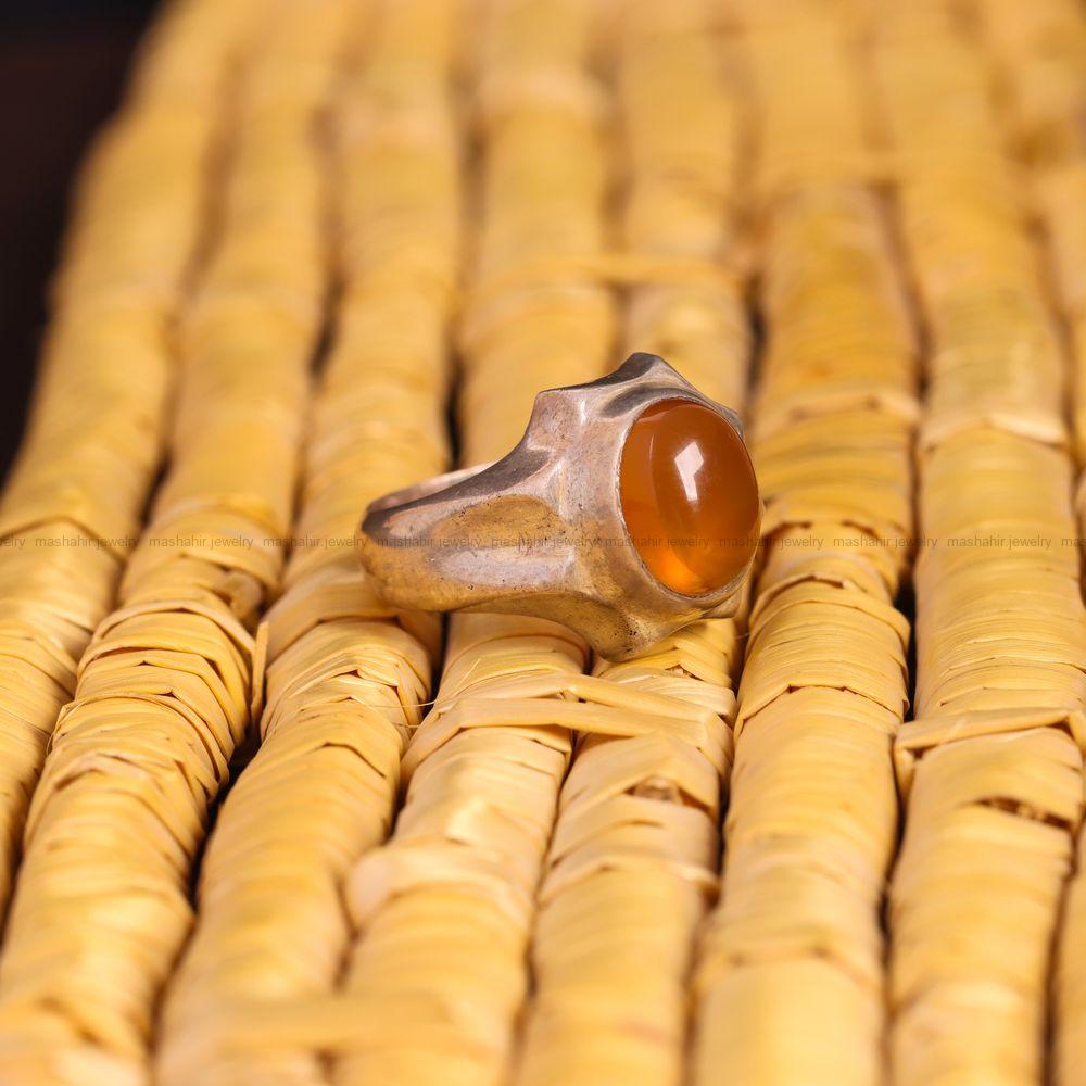 انگشتر عقیق یمن مردانه کد 7207