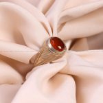 انگشتر عقیق یمن مردانه کد 7220