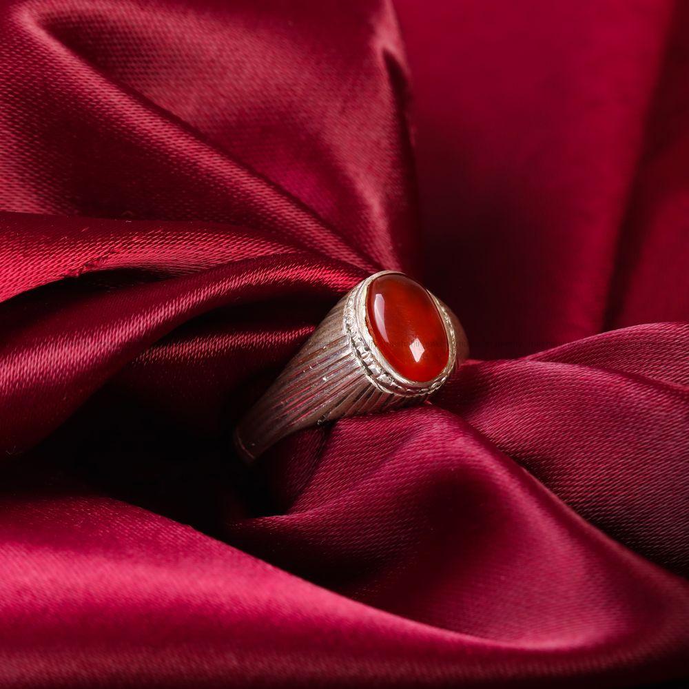 انگشتر عقیق یمن مردانه کد 7227