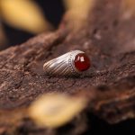 انگشتر عقیق یمن مردانه کد 7244