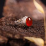 انگشتر عقیق یمن مردانه کد 7248