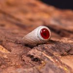 انگشتر عقیق یمن مردانه کد 7255