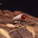 انگشتر عقیق یمن مردانه کد 7260