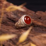 انگشتر عقیق یمن مردانه کد 7262