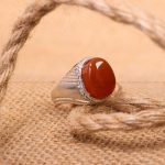 انگشتر عقیق یمن مردانه کد 7273