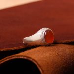 انگشتر عقیق یمن مردانه کد 7284