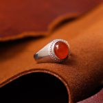 انگشتر عقیق یمن مردانه کد 7297