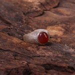 انگشتر عقیق یمن مردانه کد 7325