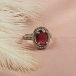 انگشتر یاقوت سرخ زنانه کد 7333