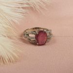 انگشتر یاقوت سرخ زنانه کد 7343