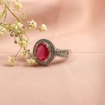 انگشتر یاقوت سرخ زنانه کد 7349