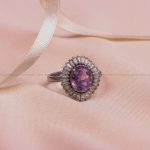 انگشتر آمیتیست زنانه کد 7352