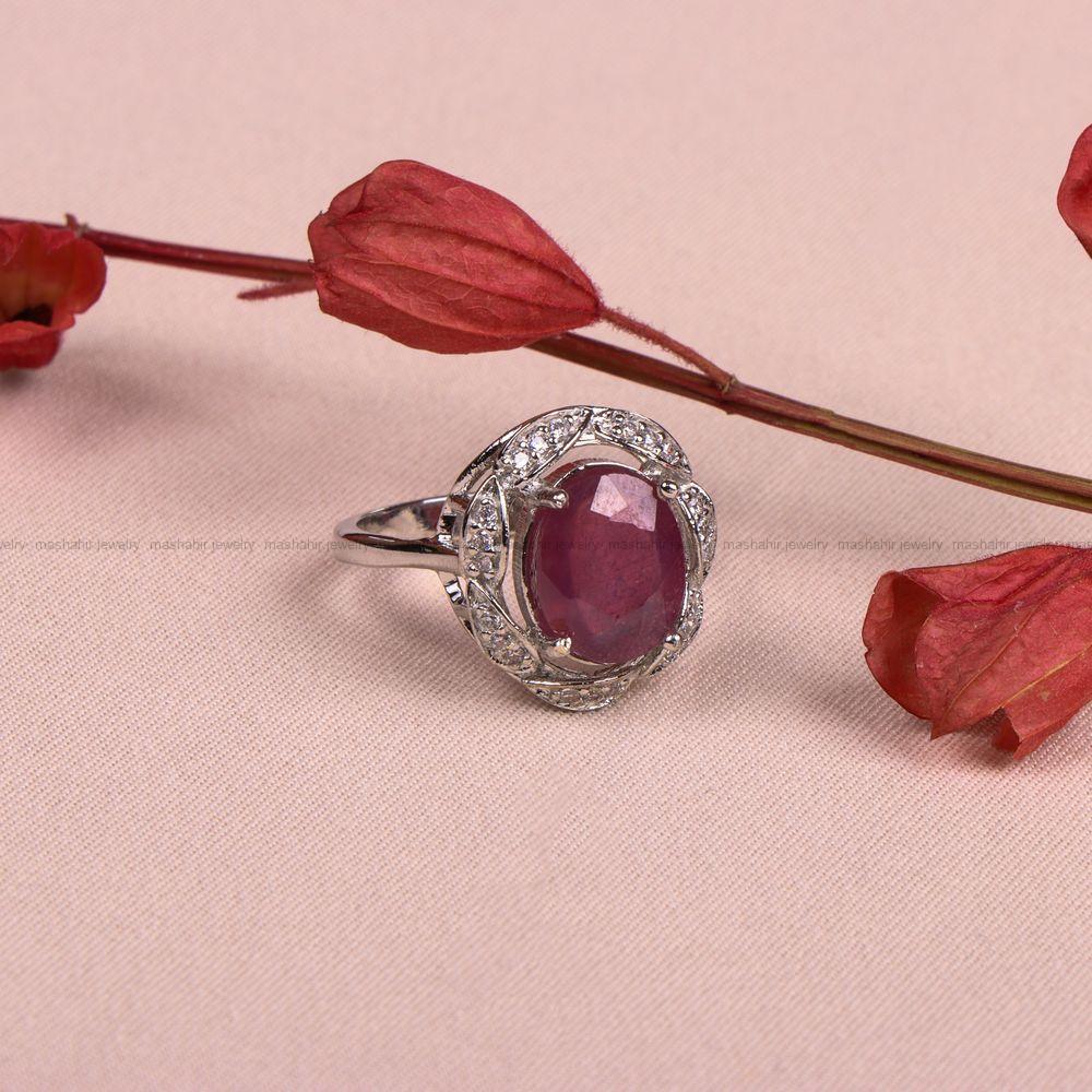 انگشتر یاقوت سرخ زنانه کد 7356