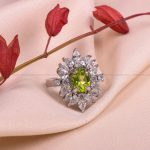 انگشتر زبرجد زنانه کد 7369