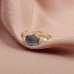 انگشتر عقیق سوسنی زنانه کد 7390