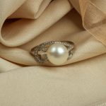 انگشتر طرح مروارید زنانه کد 7396