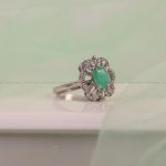 انگشتر زمرد زنانه کد 7469