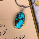 گردنبند فیروزه زنانه کد 7483