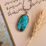 گردنبند فیروزه زنانه کد 7582