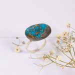 انگشتر فیروزه شجری زنانه کد 7589