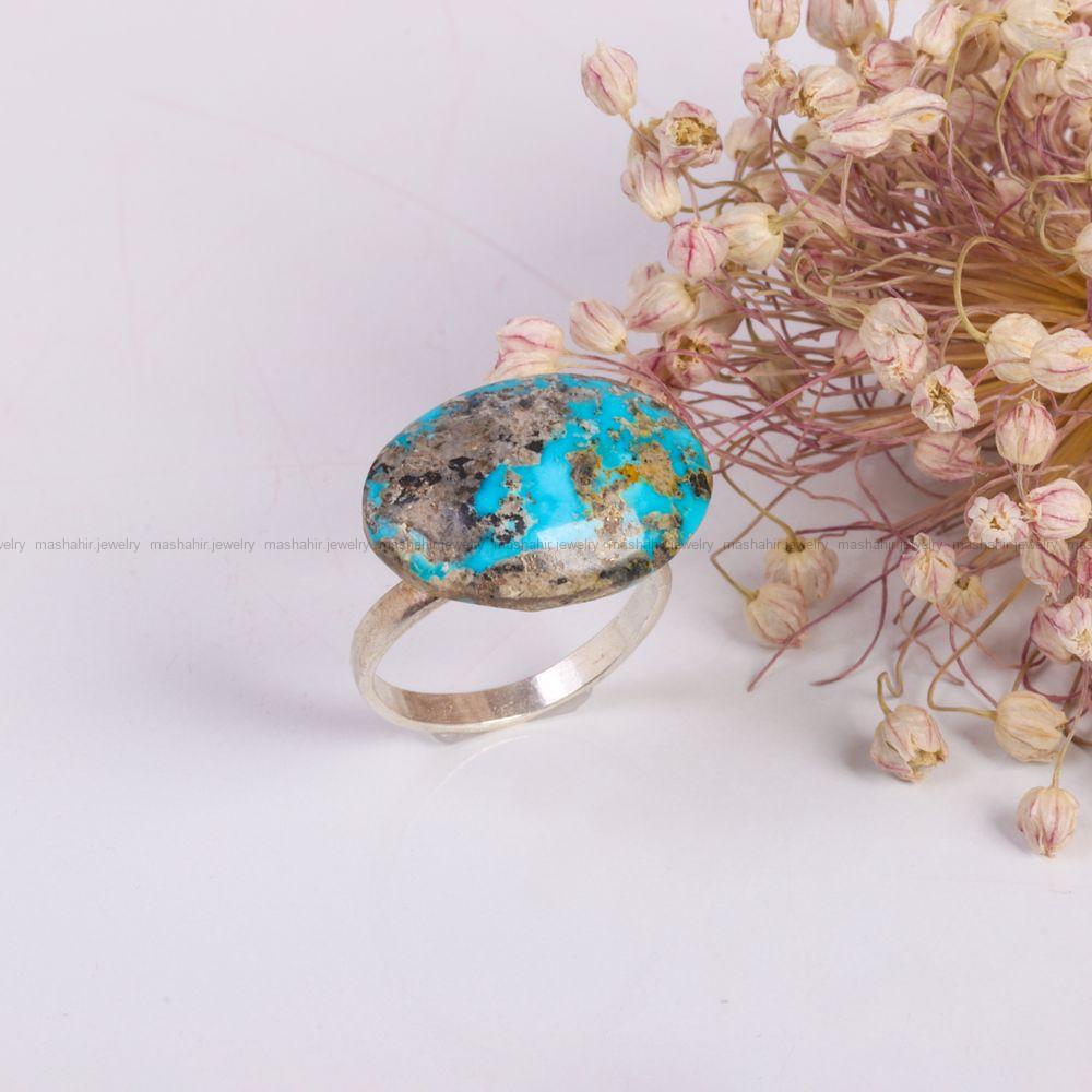 انگشتر فیروزه شجری زنانه کد 7593